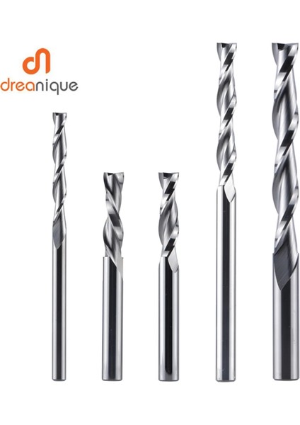 WD2F-D3.1-L22 Dreanique 1 Adet Katı Karbür Freze Kesici 3.175 4 6 8mm 2 Flüt Spiral Yönlendirici Bit Karbür Uçlu Değirmen Ahşap Mdf Yukarı Kesme Aşağı Kesme (Yurt Dışından) fiyatları