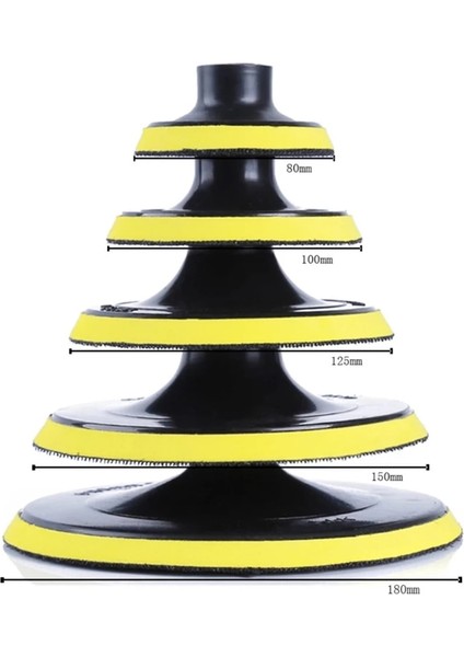 5in M14 3/4/5 Inç Destek Pedi Araba Parlatıcı Kaput Açı Öğütücü Tekerlek Sander Disk Otomatik Parlatma 10/14MM Kendinden Yapışkanlı Destek Pedi (Yurt Dışından) fırsatları