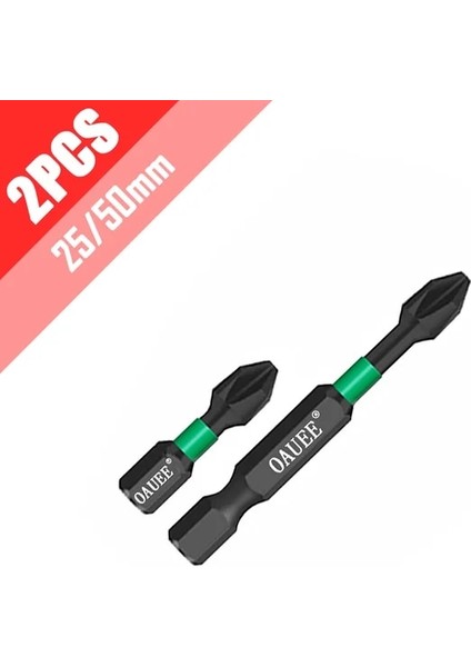 Set 1 1/2/3/6 Adet Manyetik Toplu Kafa Darbe Güçlü Çapraz Yüksek Sertlik 25/50/65/70/90MM Anti Kaymaz Su Geçirmez Ph2 Tornavida Seti (Yurt Dışından)