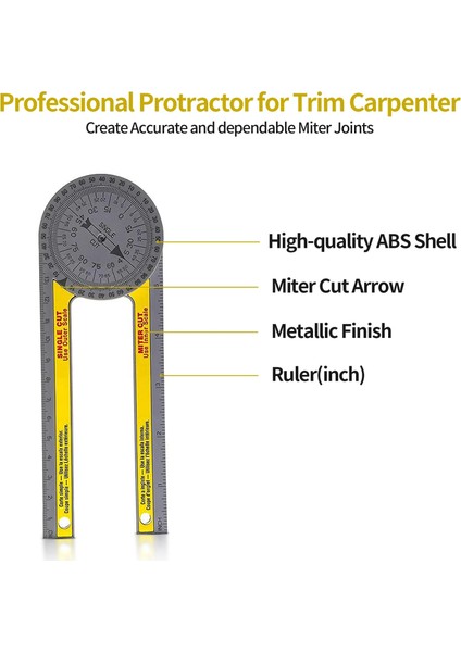 Type1 Gönye Testere Iletki Evrensel Doğru Açı Ölçme Cetveli Bulucu (Yurt Dışından) modelleri