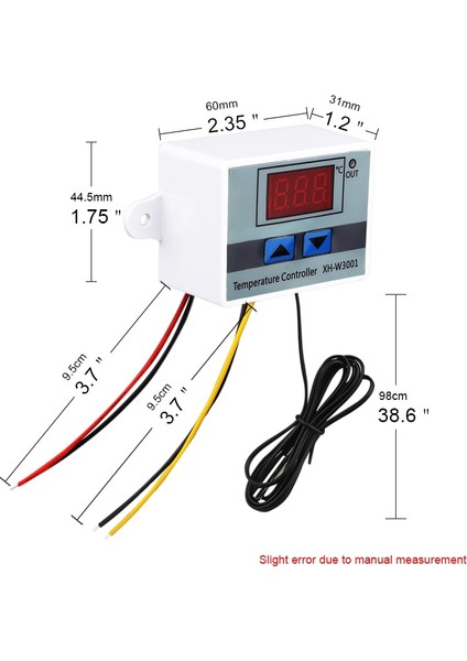 Sadece Hat XH-W300110A Dijital Sıcaklık Kontrol Cihazı Kaliteli Termal Regülatör Termokupl Termostat LCD Ekranlı 12V 24V 110V 220V (Yurt Dışından) modelleri
