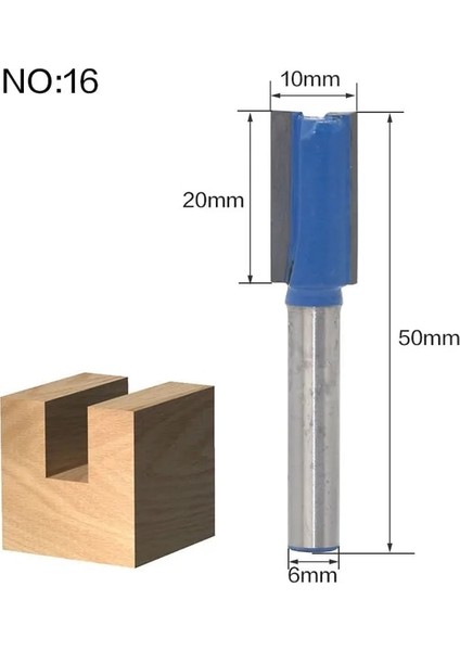 NO16 1 Adet 6mm Shank Ahşap Freze Ucu Düz Uç Freze Düzeltici Temizleme Gömme Trim Köşe Yuvarlak Koy Kutusu Uçları Araçları Freze Kesici (Yurt Dışından)