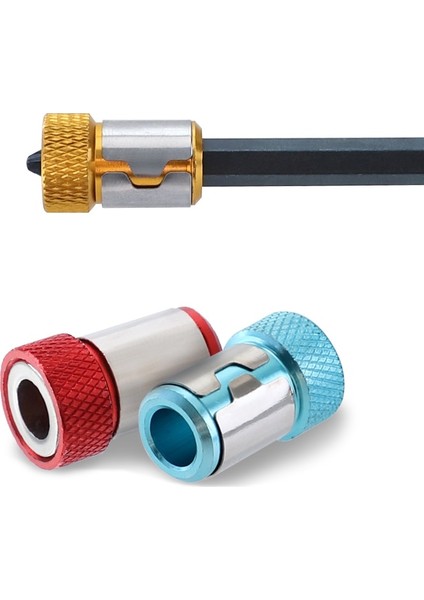 1 Adet Sarı Evrensel Manyetik Halka 1/4 "metal Tornavida Ucu Manyetik Halka 6.35MM Shank Korozyon Önleyici Matkap Ucu Mıknatıs Güçlü Halka (Yurt Dışından) modelleri