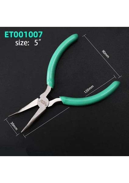 ET001007 Mini Pense Tel Kablo Kesici Mücevherat Pense Teşhis Bükülmüş Burun Dıy Pense Seti Çok Fonksiyonlu (Yurt Dışından)