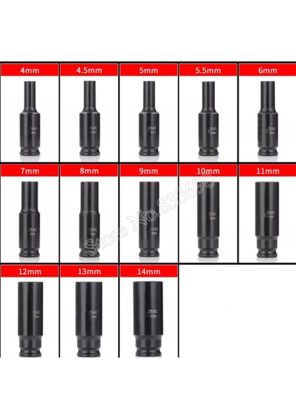 10MM Bir Adet 1/4 Inç Pnömatik Altıgen Soket Cr-Mo 4-14MM Cırcır Anahtarı Altıgen Uzun Soket Adaptörü Hava Elektrikli Darbeli Anahtar (Yurt Dışından)