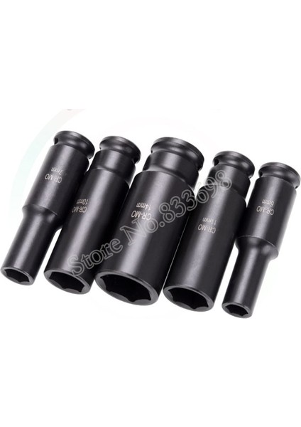 10MM Bir Adet 1/4 Inç Pnömatik Altıgen Soket Cr-Mo 4-14MM Cırcır Anahtarı Altıgen Uzun Soket Adaptörü Hava Elektrikli Darbeli Anahtar (Yurt Dışından)