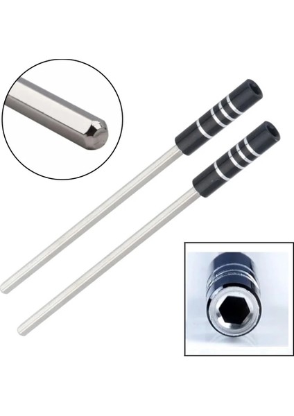 2 Adet 123MM Manyetik Metal Uzatma Mili Hex Soket Adaptörü Tornavida Bit Tutucu 4mm 18 Hex Bit Güç Aracı Aksesuarı (Yurt Dışından) fiyatları