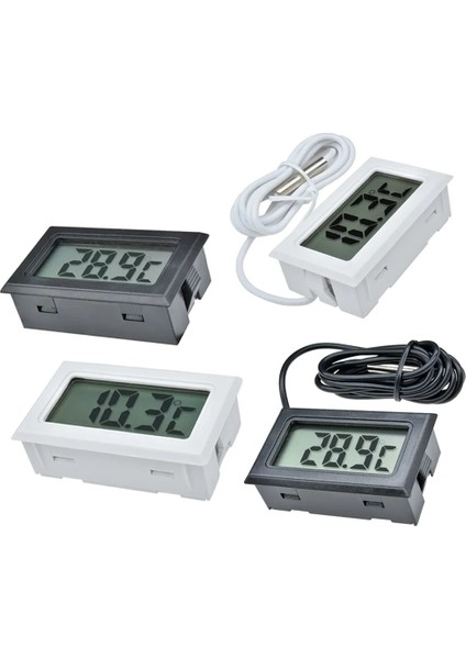 Fy-10 Beyaz Prob Buzdolabı Dondurucu Termometre Sensörü Fy-10 Akvaryum Buzdolabı Kitchen Bar Kullanımı Için Mini Dijital LCD Termometre Termograf (Yurt Dışından)