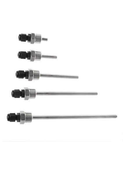 150MM Thermowell Daldırma Kovanı Cep Paslanmaz Çelik 304 Bsp 1/2 "max 6mm Tel Için PT100 PT1000 NTC10K NTC50K Boru L30-L200MM (Yurt Dışından) fiyatları