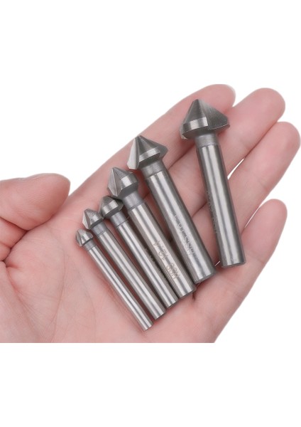 16.5mm 3 Flüt Sert Metal Havşa Matkap Ucu Yuvarlak Saplı 90 Derece Hss Ahşap Çelik Pah Kesici Alet 6.3/8.3/10.4/12.4/16.5/20.5mm (Yurt Dışından) fırsatları