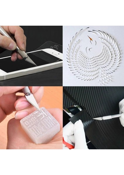 13X Hassas Kesici Seti Exacto El Oyma Aracı Sanat Zanaat Hobi Seti Kaymaz Metal Bıçak Engravi (Yurt Dışından) fırsatları