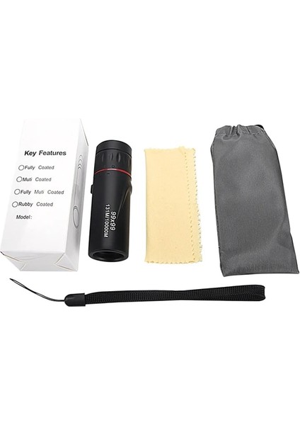 Monoküler 99X99 Yüksek Büyütme Hd Monoküler Teleskop Düşük Işık Gece Görüşü Kızılötesi Olmayan Cep Monoküler Seyahat Avcılık Için (Yurt Dışından)