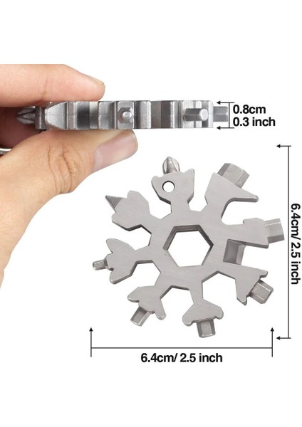 Saklama Kutusu 18 In 1 Kar Tanesi Çok Cep Alet Anahtarlık Anahtarlık Anahtarlık Altıgen Anahtar Çok Fonksiyonlu Anahtarı Aletler Saklama Kutusu ile El Aletleri (Yurt Dışından) modelleri