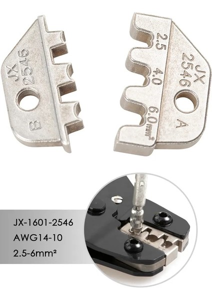 C Tipi Tel Crimper Sıkma Pensesi Çene JX-1601-10 AWG28-18 0.1-1.0mm² Bootlace Yüksük Crimpers Kordon Ucu Terminali Çene Kalıp Dupont Için (Yurt Dışından)