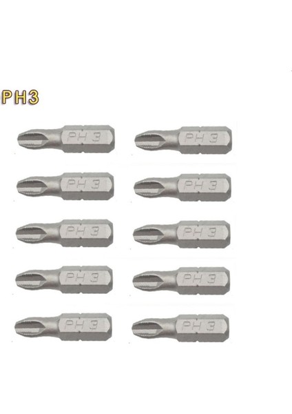 Ph3 10 Adet 25MM Kaymaz Elektrikli Hex Shank Manyetik Tornavida Matkap Ucu Seti Hex Shank Tornavida Bit Ph1 Ph2 Ph3 Pz1 Pz2 Pz3 (Yurt Dışından)