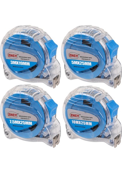 10M25MM Şeffaf 3-10M Çelik Mezura Metal Mezura Su Geçirmez Mezura Ölçer Düşmeye Dayanıklı ve Aşınmaya Dayanıklı (Yurt Dışından)
