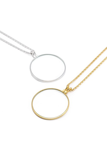Altın 5x Kolye Büyüteç Kolye |büyüteç Kolye Cep Takıları |taşınabilir Okuma Büyüteci Büyüteç Zinciri Monocle Neckla (Yurt Dışından) fiyatları