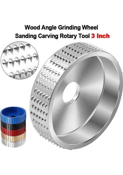 Siyah 75MM Aşındırıcı Oyma Diski Yuvarlak Ahşap Açı Taşlama Tekerlek Zımpara Döner Aracı Açı Öğütücü Için Tungsten Karbür 16MM Delik (Yurt Dışından)