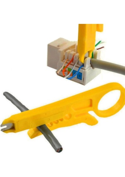 Sarı Kablo Sıyırma Tel Kesici Crimper Elektrikçi Aracı Çok Striptizci Bıçak Crimper Pense Tel Kesici Tamir El Aleti Aksesuarı (Yurt Dışından) fırsatları