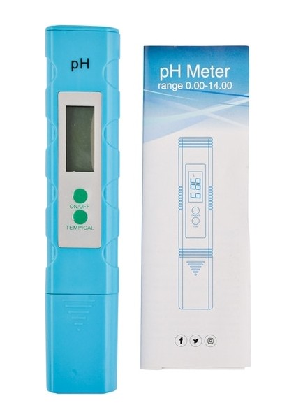 Mavi Ph Metre 0.01 Ph Yüksek Hassasiyetli Su Kalitesi Test Cihazı Ölçüm Aralığı ile Ph Test Kalemi Yüzme Havuzu Akvaryum Için Uygun (Yurt Dışından)