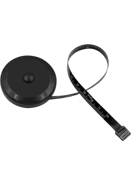 Siyah 1.5 M/60 Inç Siyah Mezura Çift Taraflı Geri Çekilebilir Aletler Otomatik Abs Esnek Mini Dikiş Ölçüm Bandı Giyim Cetveli (Yurt Dışından) fırsatları