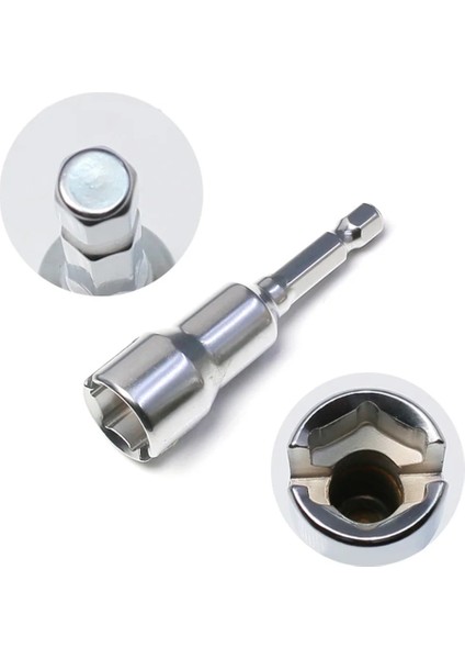 1 Adet Soket Adaptörü 1/4 Inç Kelebek Cıvata Lokma Anahtar Adaptörü Hex Shank Oluklu Kanat Somun Sürücü El Aracı Manuel Aletler (Yurt Dışından)