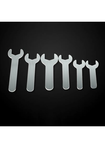 6mm 1 Adet Tek Kafa Açık Uçlu Anahtar 4-30MM Açılış Tek Uçlu Ultra Ince Küçük Anahtar Banyoyu Desteklemek Için (Yurt Dışından)
