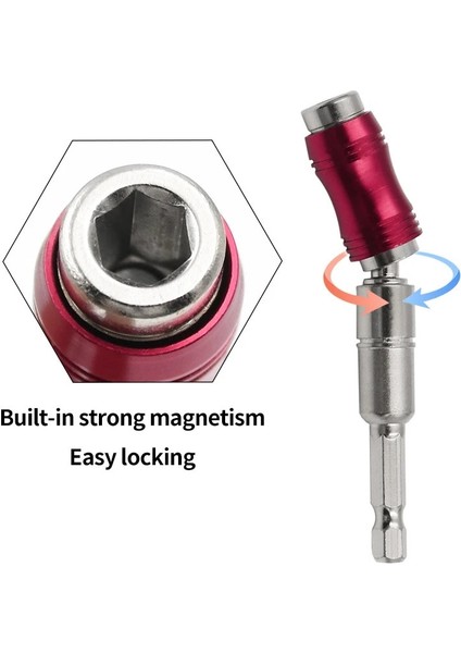 Set 4 1/4 "altıgen Manyetik Halka Tornavida Uçları Hızlı Değişim Sürücü Kılavuzu Matkap Uzatma Çubuğu El Aletleri Dar Alanlar Için Matkap Ucu (Yurt Dışından) indirimleri