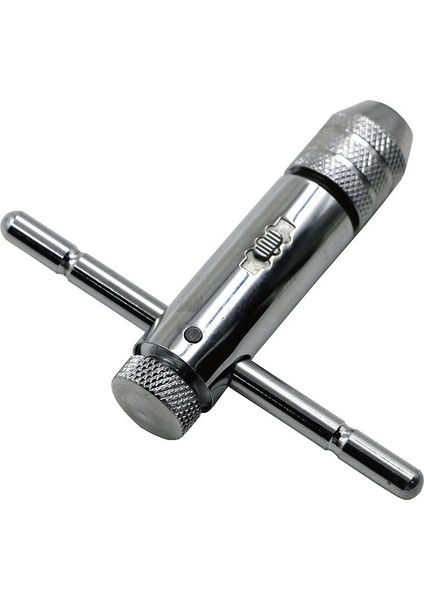 B M3-M8 Musluk Ayarlanabilir T Saplı Cırcır Musluk Tutucu Anahtarı M3-M8 ile 3mm-8mm Makine Vidası Konu Metrik Fiş T-Şekilli Musluk Anahtarı El Aletleri (Yurt Dışından)