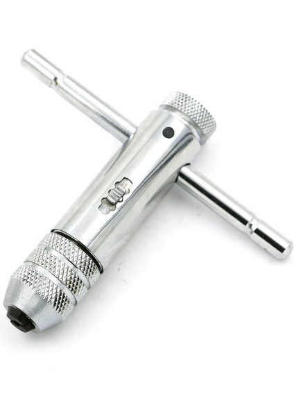 B M3-M8 Musluk Ayarlanabilir T Saplı Cırcır Musluk Tutucu Anahtarı M3-M8 ile 3mm-8mm Makine Vidası Konu Metrik Fiş T-Şekilli Musluk Anahtarı El Aletleri (Yurt Dışından)