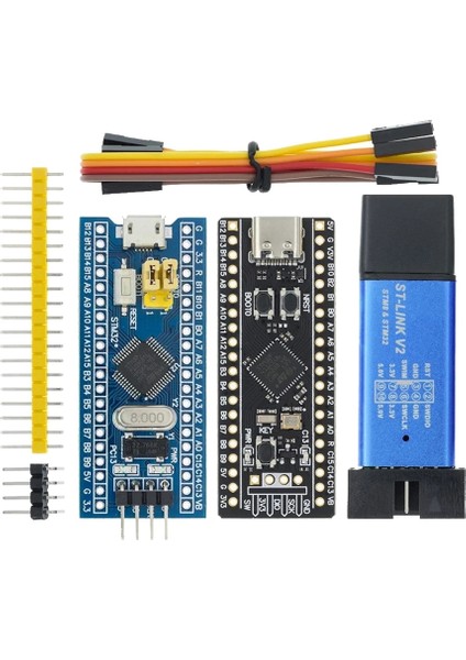 STM32F103C8T6 St-Lınk V2 Simülatörü Indir Programcı Orijinal STM32F103C8T6 Arm STM32 Minimum Sistem Geliştirme Kartı STM32F401 STM32F411 (Yurt Dışından)