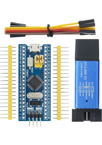 STM32F103C8T6 St-Lınk V2 Simülatörü Indir Programcı Orijinal STM32F103C8T6 Arm STM32 Minimum Sistem Geliştirme Kartı STM32F401 STM32F411 (Yurt Dışından)