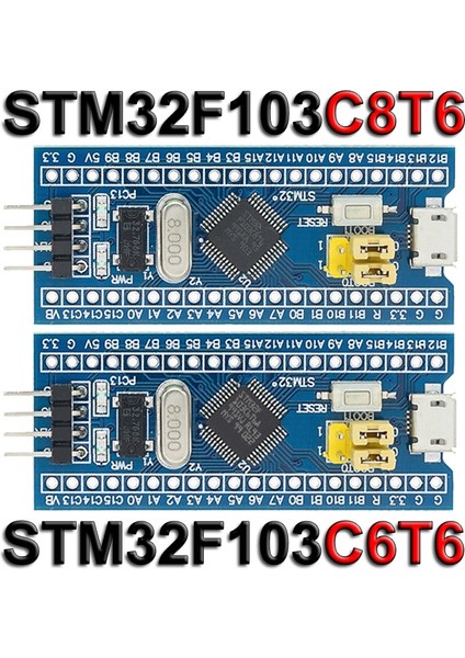 STM32F103C8T6 St-Lınk V2 Simülatörü Indir Programcı Orijinal STM32F103C8T6 Arm STM32 Minimum Sistem Geliştirme Kartı STM32F401 STM32F411 (Yurt Dışından)