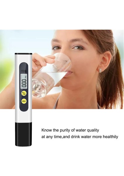 Yeşil Dijital Tds Metre Test Cihazı Sıcaklık Kalem Su Saflığı Ppm Filtre Hidroponik Akvaryum Havuz Suyu Monitör Test Cihazı 0-9990PPM (Yurt Dışından)