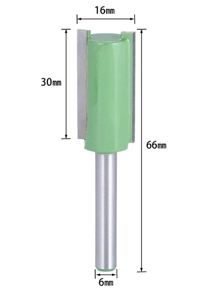 6X16X30 1 Adet 6mm Shank Tek Çift Flüt Düz Bit Ahşap Freze Tungsten Karbür Yönlendirici Bit Ağaç Işleme Aleti, 22 Boyutları (Yurt Dışından)