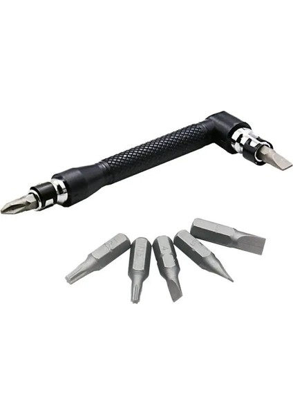 Ingiliz Anahtarı L Şekli 6.35MM Çift Başlıklı Boru Anahtarı Altıgen Anahtar Tornavida Ipuçları Rutin Yardımcı Alet Anahtarı Seti Cırcır Tamiri (Yurt Dışından) indirimleri