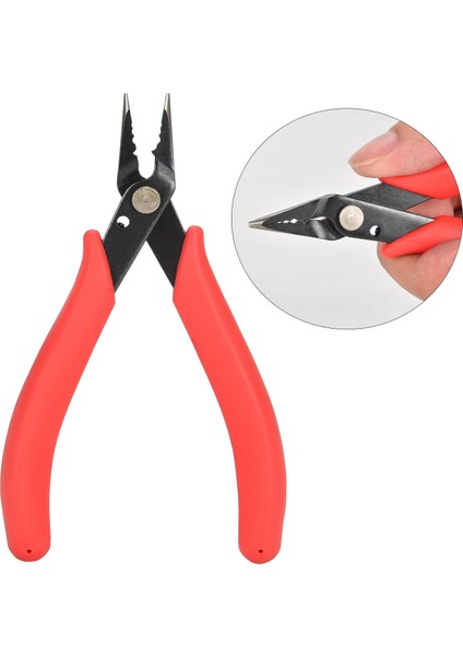 Mavi Kablo Kesici Kırmızı Paslanmaz Çelik Kargaburun Atlama Halkaları Bölünmüş Yüzükler Çift Yüzükler Dıy Aksesuarları Sıkma Takı Bulma Yapma Aracı (Yurt Dışından) fırsatları