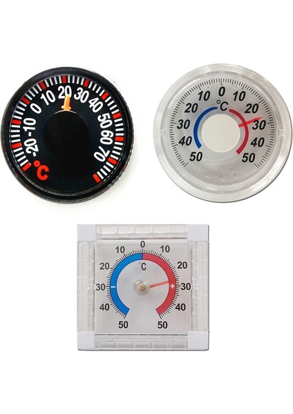 3 -50~50°c -20~70°c Yuvarlak Kare Yüksek Doğruluk Termometre Sıcaklık Ölçer Kapalı Dış Duvar Sera Ev Termometresi (Yurt Dışından) fırsatları