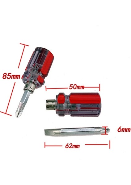 8.5 cm Çok Fonksiyonlu Itme Çekme Cırcır Tornavida Seti 6 In 1 Pres Tipi Yarı Otomatik Döner Spiral Tornavida Ucu Parafusadeir (Yurt Dışından)