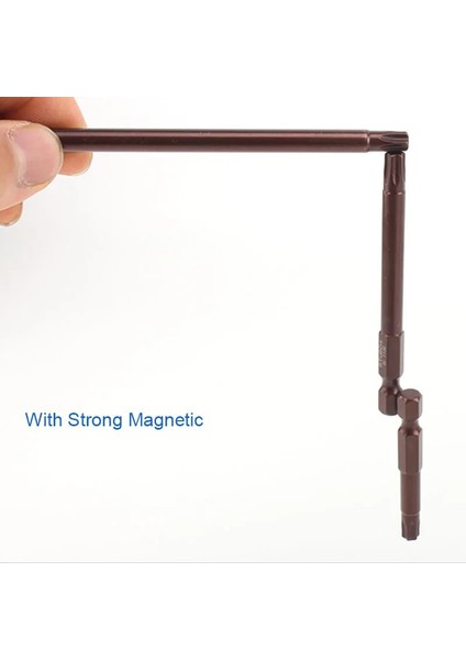 T25-1PCS 100MM Tornavida Bit S2 Çelik 1/4 "hex Shank Torx Manyetik Tornavida Uçları Cep Delik Jig T10, T15, T20, T25, T27, T30, T40 (Yurt Dışından) modelleri