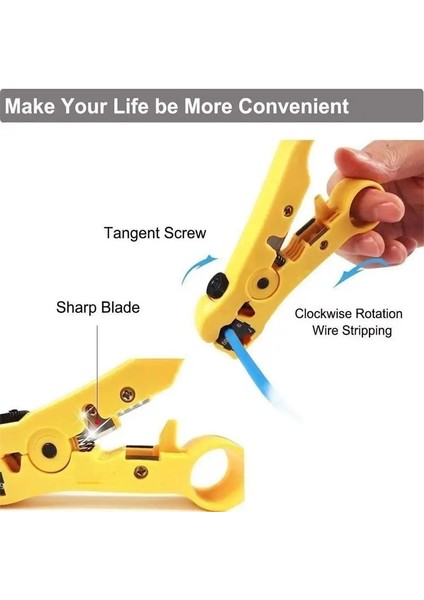 Gri Çok Fonksiyonlu Elektrikli Sıyırma Bıçağı Pense Araçları Koaksiyel Kablo Tel Pense Kesici Çizgili Utp/stp RG59 Rg6 Rg7 RG11 (Yurt Dışından) indirimleri
