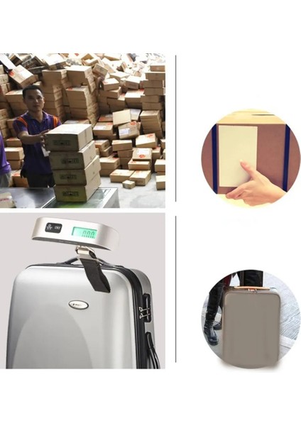 Gümüş Siyah LCD Bagaj Ölçeği 110LB/50 kg Taşınabilir Elektronik Ağırlık Dengesi Bavul Seyahat Çantası Asılı Steelyard Kanca Balıkçılık Terazisi (Yurt Dışından) indirimleri