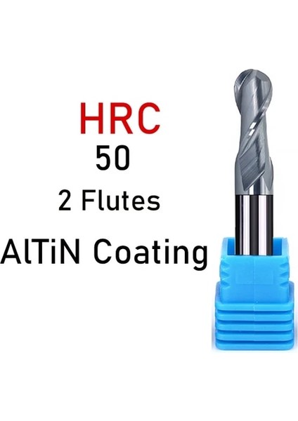 R1.75X4DX50L,1 Adet HRC50-2F Xuhan Küresel Burun End Mill Tungsten Karbür Kesici Cnc Router Bit Freze Aracı R0.5 6mm 8mm 10MM HRC50 55 65 2 4 Flüt (Yurt Dışından)