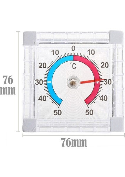1pc 1pc Yeni Sıcaklık Termometre Pencere Kapalı Dış Duvar Bahçe Ev Mezun Disk Ölçümü Sıcak Satış (Yurt Dışından)