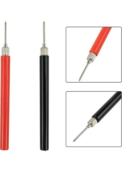 Type1 2 Adet 128MM Multimetre Yay Testi Probu Ucu Yalıtımlı Test Kanca Tel Konnektör Probu Test Iğnesi Elektrik Test Için (Yurt Dışından)