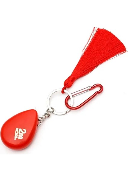 Kırmızı-Püsküllü Mini 2m Ölçme Aletleri Paslanmaz Çelik Geri Çekilebilir Metrik Cetvel Mezura Inşaat Ahşap Ölçüm Aletleri (Yurt Dışından)