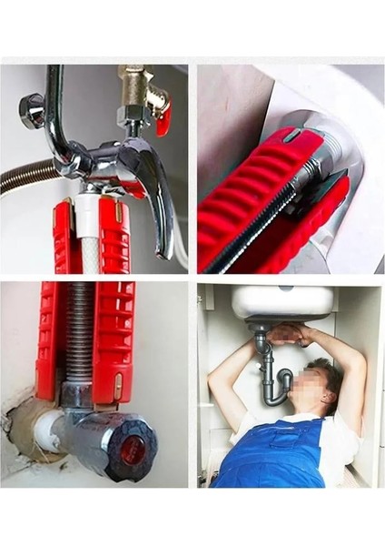 8 In 1 8 In 1 Kaymaz Mutfak Tamir Sıhhi Tesisat Aracı Kanal Anahtarı Lavabo Musluğu Anahtar Sıhhi Tesisat Borusu Anahtarı Banyo Anahtarları Alet Setleri (Yurt Dışından) modelleri