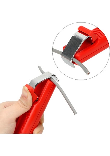 Tip A Nıceyard Tel Soyma Bıçağı 8-28MM Ayarlanabilir Plastik Saplı Mini Elektrikçi Bıçağı Dayanıklı Kablo Sıyırma Bıçağı (Yurt Dışından) modelleri