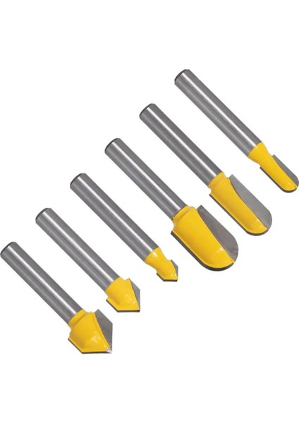 90 Derece V 6.35MM 6mm Shank Freze Uçları Seti Çekirdek Kutu Bit Yuvarlak Burun Ucu 90 Derece V-Oluk Bit Ağaç Işleme Araçları (Yurt Dışından) fırsatları