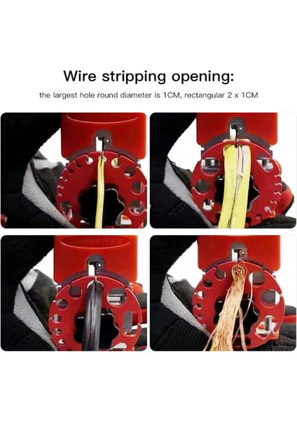 Kırmızı El Hızlı Striptizci El Elektrikli Tel Striptizci Makinesi Manuel Bakır Tel Sıyırma Sıkma Aracı Keskin Kablo Kesici (Yurt Dışından) modelleri